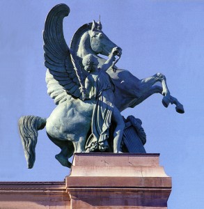 Lequesne, Fame Holding Pegasus. . .