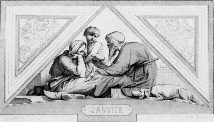 Cabanel, Months, January