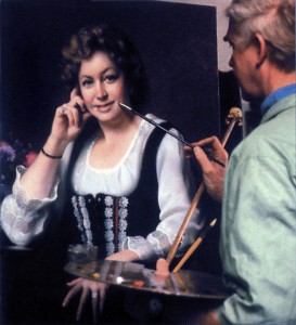 Lack painting Joan Hagerman portrait