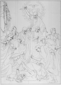 The Ides of March, 44 B.C., drawing